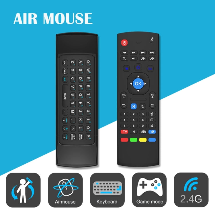 Tastiera con telecomando wireless 2.4G MX3 Air Mouse con scorciatoie del browser per Android TV Box/Mini PC, Air Mouse