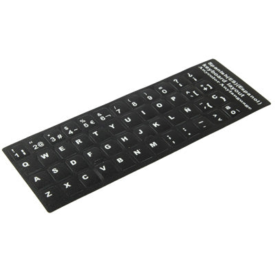 Adesivo per layout di tastiera per l'apprendimento dello spagnolo per tastiera di computer portatile/desktop, Spanish