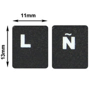 Adesivo per layout di tastiera per l'apprendimento dello spagnolo per tastiera di computer portatile/desktop, Spanish
