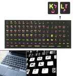 Adesivo per layout di tastiera per l'apprendimento dell'arabo per tastiera di computer portatile/desktop, Arabic