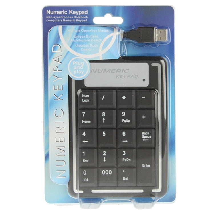 Tastiera numerica per computer portatile USB non sincrona con 19 tasti, 19 Keys