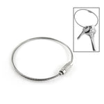 Anello multifunzionale da campeggio all'aperto in fune metallica / portachiavi in filo di acciaio inossidabile, Key Chain