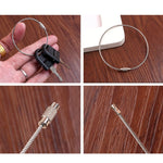 Anello multifunzionale da campeggio all'aperto in fune metallica / portachiavi in filo di acciaio inossidabile, Key Chain