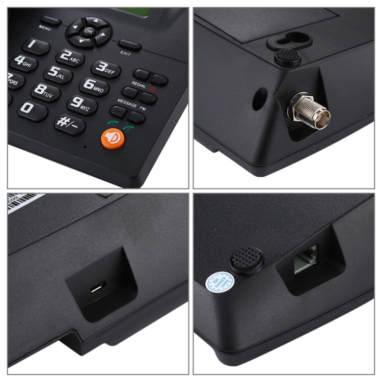 ZT600S Telefono aziendale GSM wireless fisso con schermo TFT da 2,4 pollici, quad band: GSM 850/900/1800/1900 Mhz, ZT600S