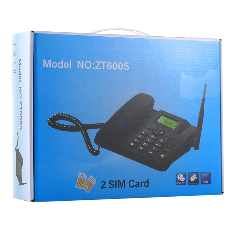 ZT600S Telefono aziendale GSM wireless fisso con schermo TFT da 2,4 pollici, quad band: GSM 850/900/1800/1900 Mhz, ZT600S