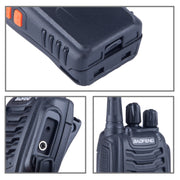 2 PZ BAOFENG BF-888S Radio CB portatile Walkie Talkie Retevis UHF 5W 16CH Radio FM Ricetrasmettitore
