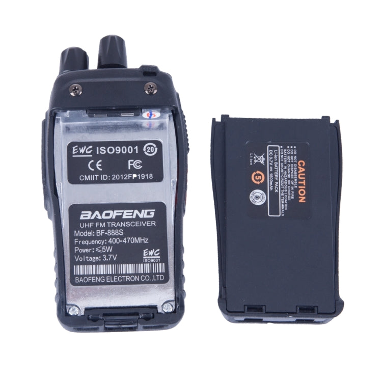 Radio CB portatile Baofeng BF-888S 5W 16 canali UHF