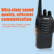 2 PZ BAOFENG BF-888S Radio CB portatile Walkie Talkie Retevis UHF 5W 16CH Radio FM Ricetrasmettitore