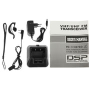 BAOFENG UV-5R Ricetrasmettitore professionale dual band FM Trasmettitore walkie-talkie radio bidirezionale