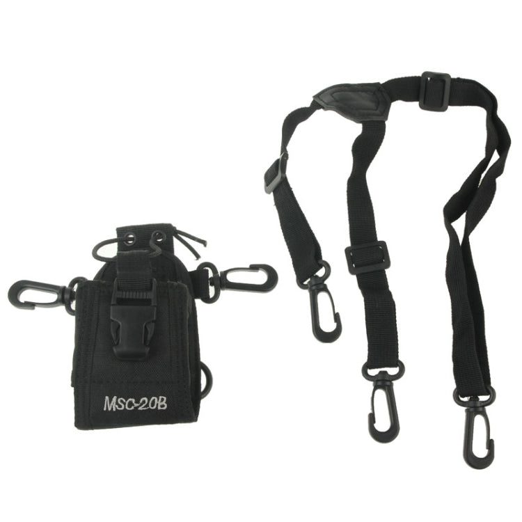 MSC20B Custodia universale per custodia da trasporto in nylon con cinturino per walkie-talkie