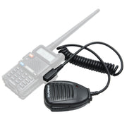 Baofeng Microfono con altoparlante a clip per walkie talkie, auricolare da 3,5 mm + 2,5 mm + spina per microfono