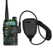 Microfono con altoparlante a clip per walkie talkie, auricolare da 3,5 mm + 2,5 mm + spina per microfono