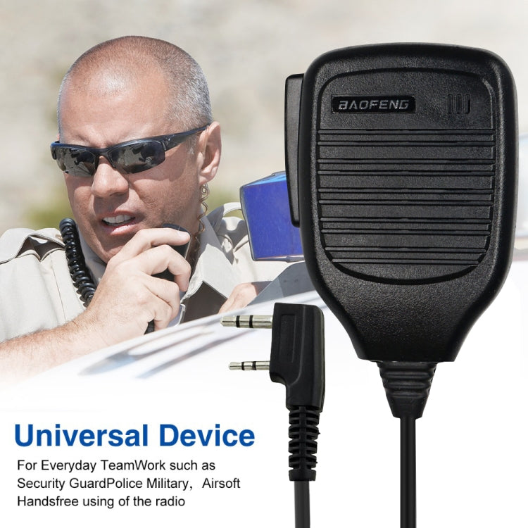 Microfono con altoparlante a clip per walkie talkie