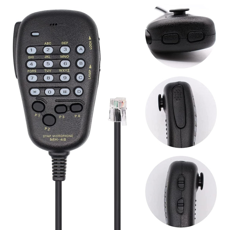 Microfono DTMF MH-48A6J per radio Yaesu FT-7800R FT-8800