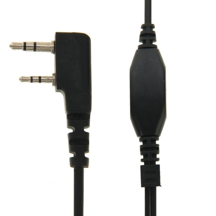 Throat Control Transceiver Earphone for Walkie Talkie, 3.5mm + 2.5mm Plug