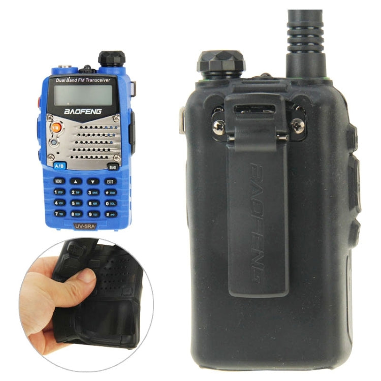 Custodia in silicone di colore puro per walkie talkie serie UV-5R