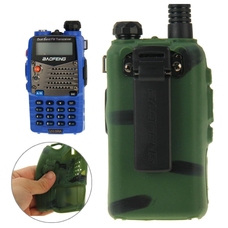 Custodia in silicone di colore puro per walkie talkie serie UV-5R