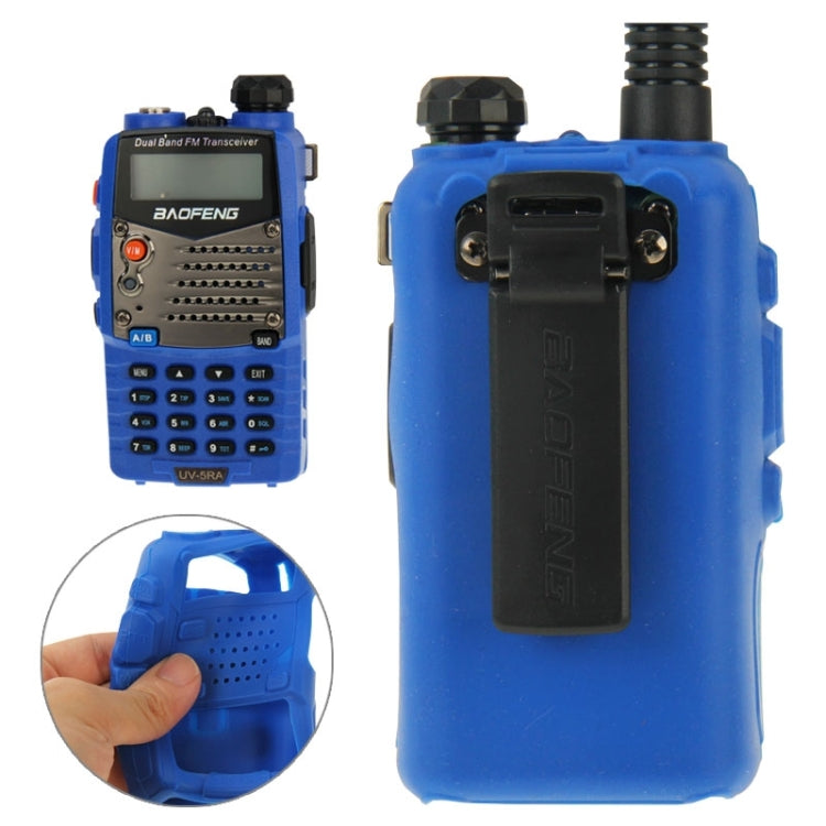 Custodia in silicone di colore puro per walkie talkie serie UV-5R