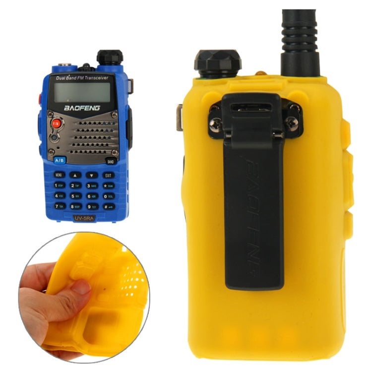 Custodia in silicone di colore puro per walkie talkie serie UV-5R