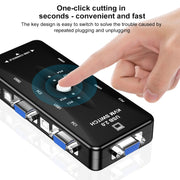 Switch KVM a 4 PORTE, 4 Ports, 4 Ports (with USB)