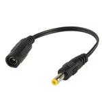 Cavo connettore di alimentazione CC femmina da 5,5 x 2,1 mm a maschio CC 4,0 x 1,7 mm per adattatore per laptop, lunghezza: 15 cm, 4.8 x 1.7mm