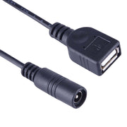 Cavo connettore di alimentazione DC maschio DC femmina da 5,5 x 2,1 mm per adattatore laptop, lunghezza: 15 cm, USB AF