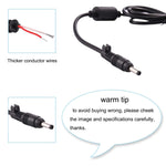 Cavo di alimentazione maschio CC x 1,6 mm per adattatore laptop, lunghezza: 1,2 m