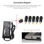 Punta spina alimentazione CC 7,9x5,5 mm a 5,5x2,5 mm per Lenovo
