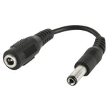 Adattatore spina CC da 5,5 x 2,5 mm maschio a femmina da 3,5 mm, lunghezza: 12 cm