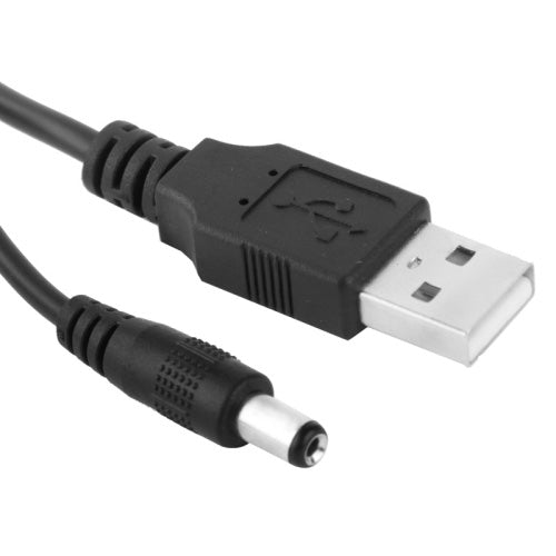Cavo di alimentazione USB maschio a CC 5,5 x 2,1 mm, lunghezza: 1 m, USB Male (Length: 1m)