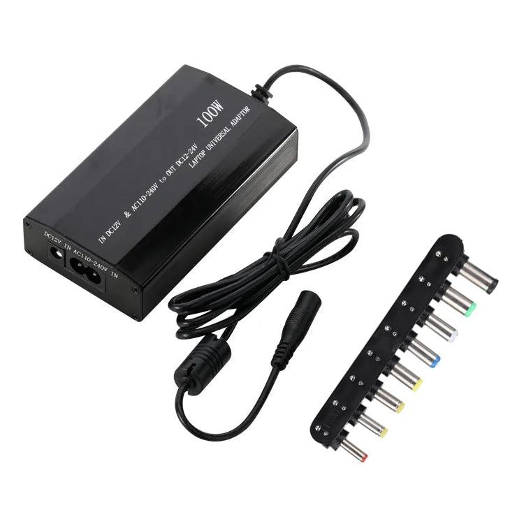 Adattatore CA/CC universale per laptop da 100 W, comoda tensione di scambio, con porta USB 5 V, 100W Universal Laptop AC / DC Adapter