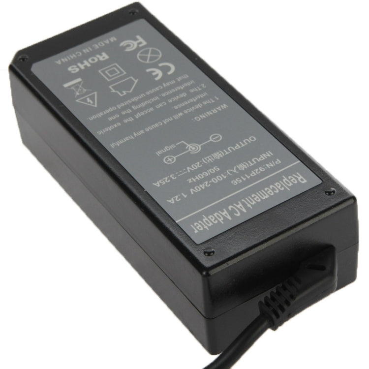 Adattatore CA 20 V 3,25 A per laptop notebook IBM/Lenovo, punte di uscita: 7,9 mm x 5,5 mm, 3.25A