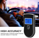 Analizzatore per alcol etilico con display LCD a 3 digitali, AT-818