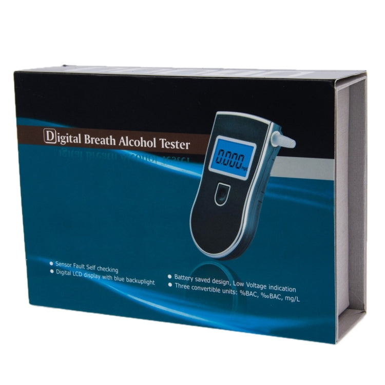 Analizzatore per alcol etilico con display LCD a 3 digitali, AT-818