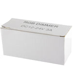 Controller dimmer LED RGB a 3 canali per strisce luminose LED DC12-24V, corrente di uscita: 3A