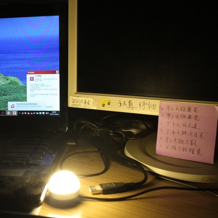 USB-2W 5V 140-150Lumen 6 LED, White Light, Warm White Light