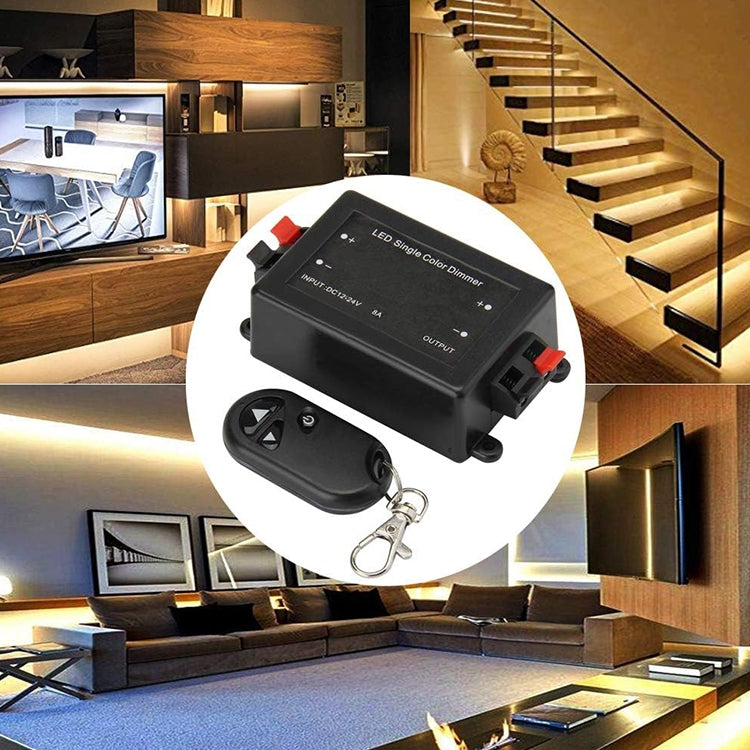 Controller wireless RF/dimmer LED monocolore, DC 12V