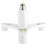 Convertitore portalampada E27 1 giro 4 (E27) Convertitore adattatore lampadina portalampada (bianco)