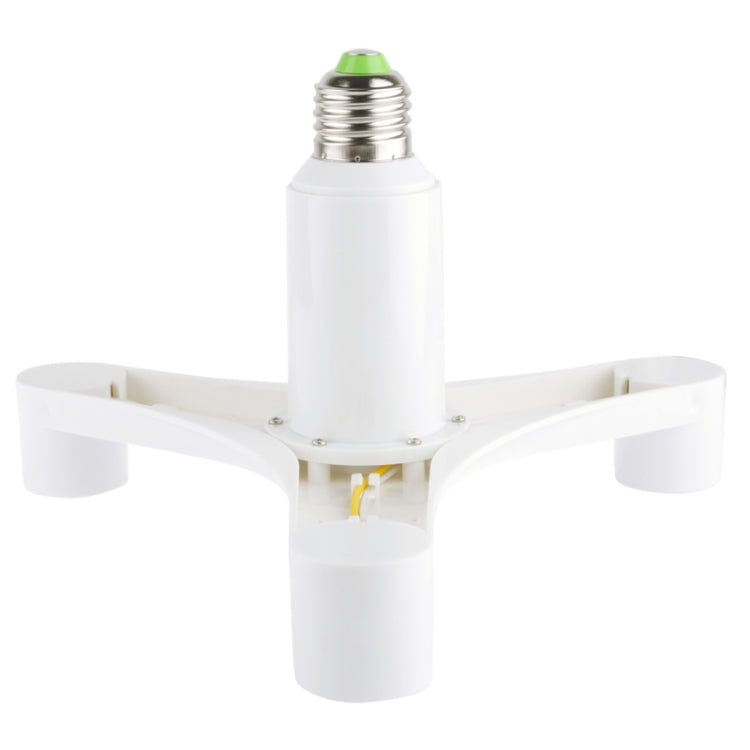 Convertitore portalampada E27 1 giro 4 (E27) Convertitore adattatore lampadina portalampada (bianco)