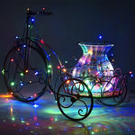 Luce RGB da 100 LED con controller, effetto lampeggiante/dissolvenza/inseguimento, 220V Colorful Light EU Plug, White Light US Plug, Warm White US Plug, Warm White EU Plug, White Light EU Plug, Colorful Light US Plug
