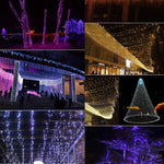 100 luci LED con controller, effetto lampeggiante/dissolvenza/inseguimento, CA 220 V, spina UE, Green Light, White Light, Red Light, Orange Light, Blue Light, Pink Light, Purple Light, Yellow Light