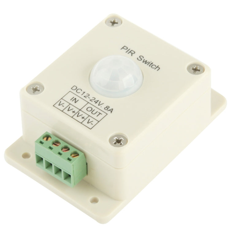 Interruttore sensore movimento PIR DC 12-24V 8A per luce LED