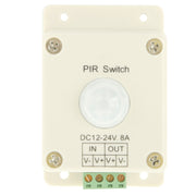 Interruttore sensore movimento PIR DC 12-24V 8A per luce LED