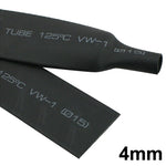 Tubo termoretraibile flessibile Woer RSFR-H VW-1 da 4 mm, 125 ℃, lunghezza: 10 m