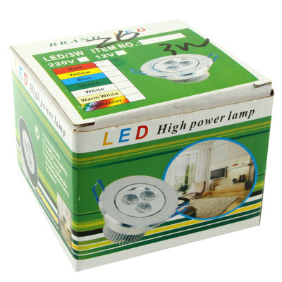 3 LED, CA 85-265 V, Warm White Light, White Light