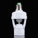 YCB1060 Portalampada con sensore di movimento PIR E27 da 360 gradi, 60 W, raggio di rilevamento: circa 6 m, CA 110-240 V