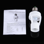 YCB1060 Portalampada con sensore di movimento PIR E27 da 360 gradi, 60 W, raggio di rilevamento: circa 6 m, CA 110-240 V