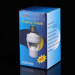 YCB1060 Portalampada con sensore di movimento PIR E27 da 360 gradi, 60 W, raggio di rilevamento: circa 6 m, CA 110-240 V