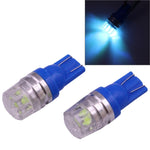 2 PZ T10 1.5W 60LM 1 LED Luce di stop LED COB blu scuro per veicoli, DC12V