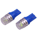 2 PZ T10 1.5W 60LM 1 LED Luce di stop LED COB blu scuro per veicoli, DC12V
